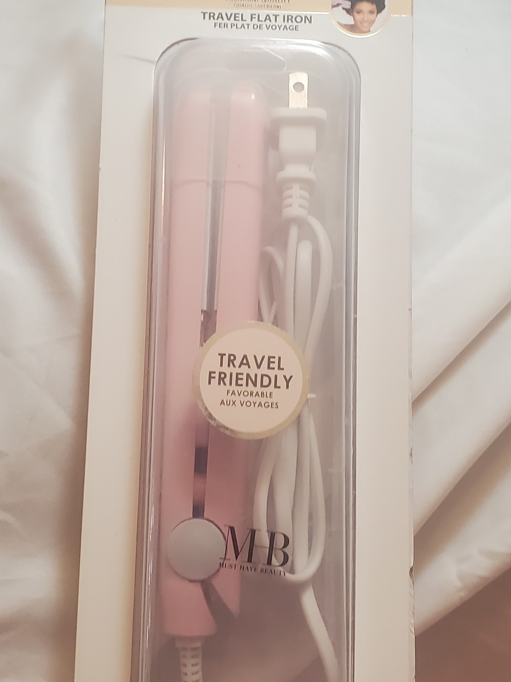 Travel Flat Iron Hair Straightener - Pink by MHB